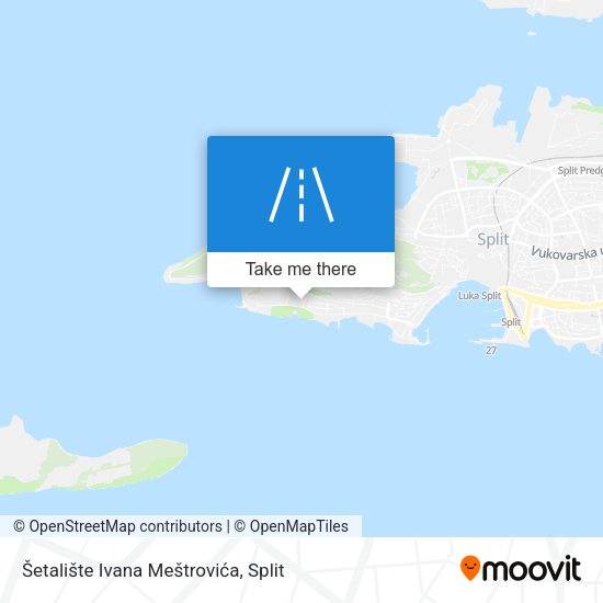 Šetalište Ivana Meštrovića map