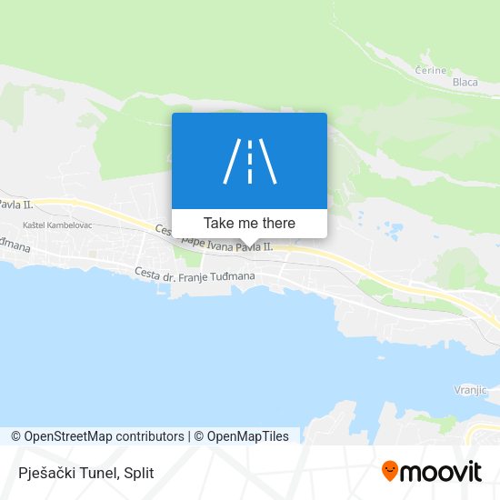 Pješački Tunel map