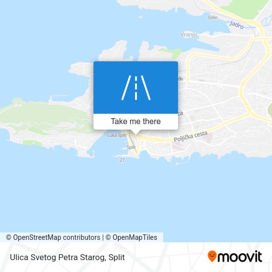 Ulica Svetog Petra Starog map