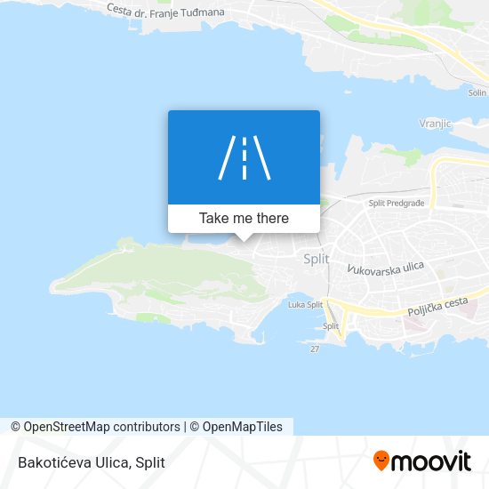 Bakotićeva Ulica map