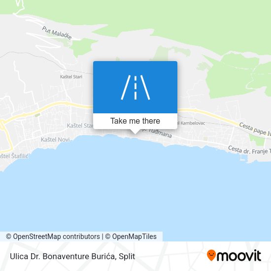 Ulica Dr. Bonaventure Burića map