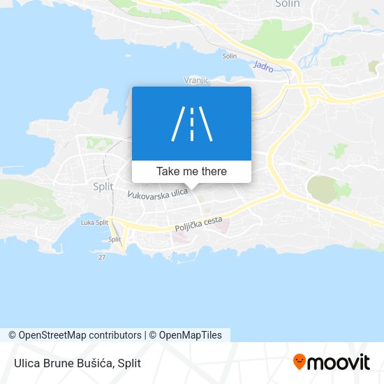 Ulica Brune Bušića map
