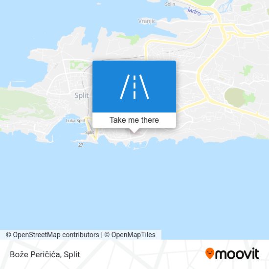 Bože Peričića map