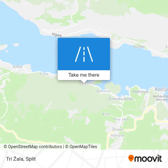 Tri Žala map