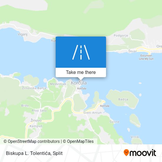 Biskupa L. Tolentića map