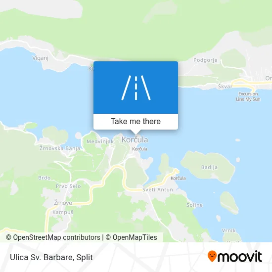 Ulica Sv. Barbare map