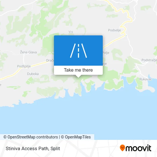 Stiniva Access Path map