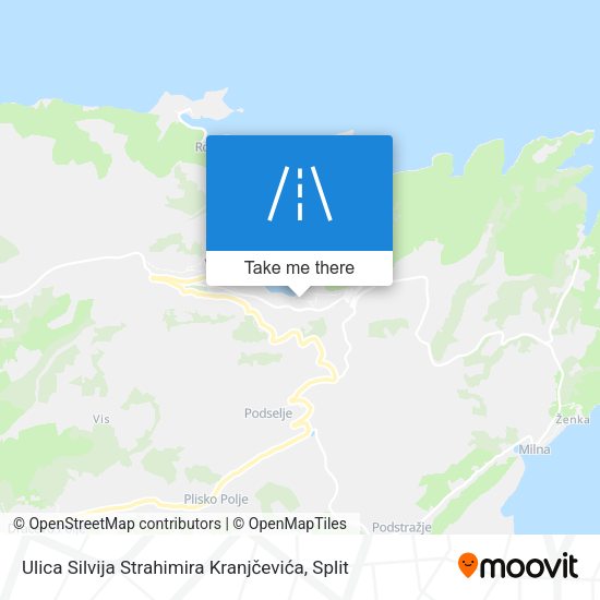 Ulica Silvija Strahimira Kranjčevića map