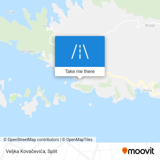 Veljka Kovačevića map