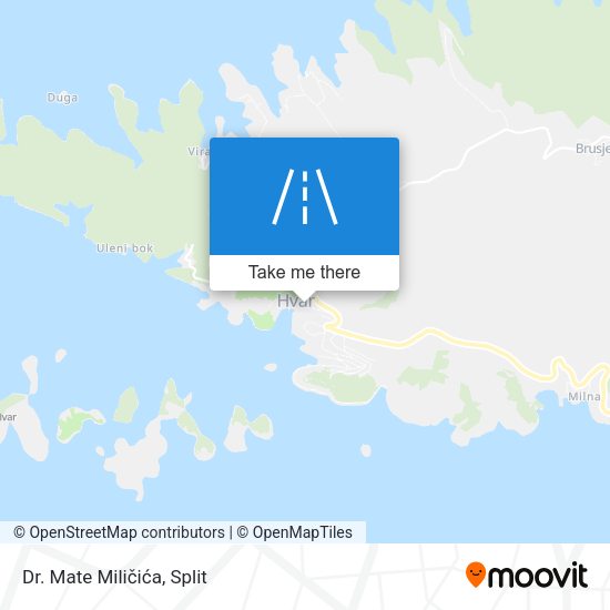 Dr. Mate Miličića map