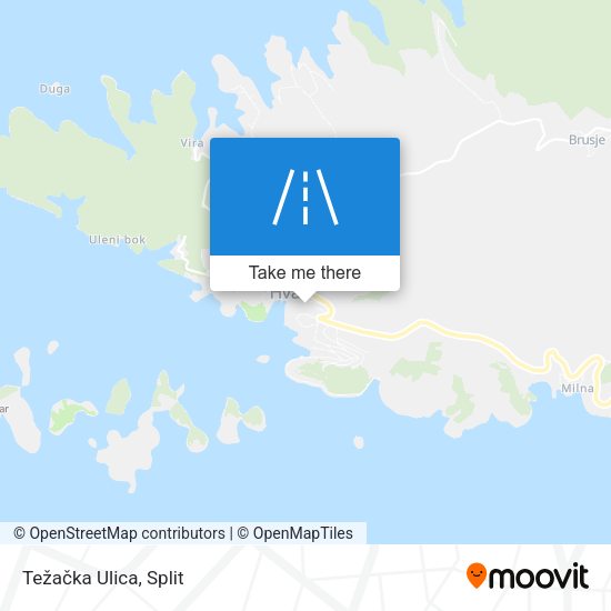 Težačka Ulica map