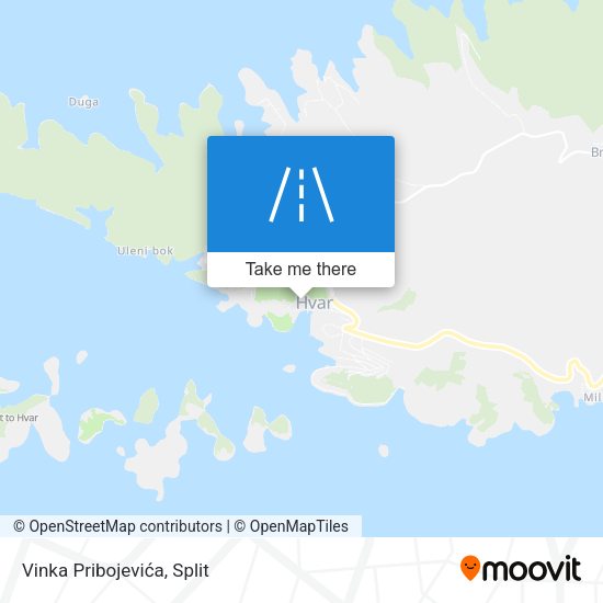 Vinka Pribojevića map