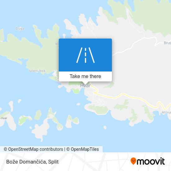 Bože Domančića map