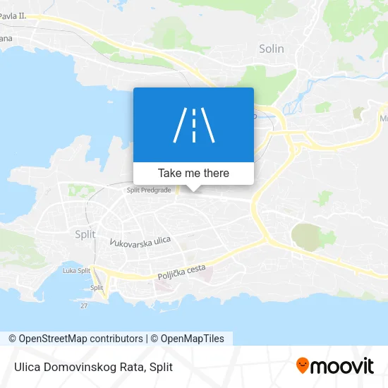 Ulica Domovinskog Rata map