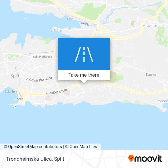 Trondheimska Ulica map