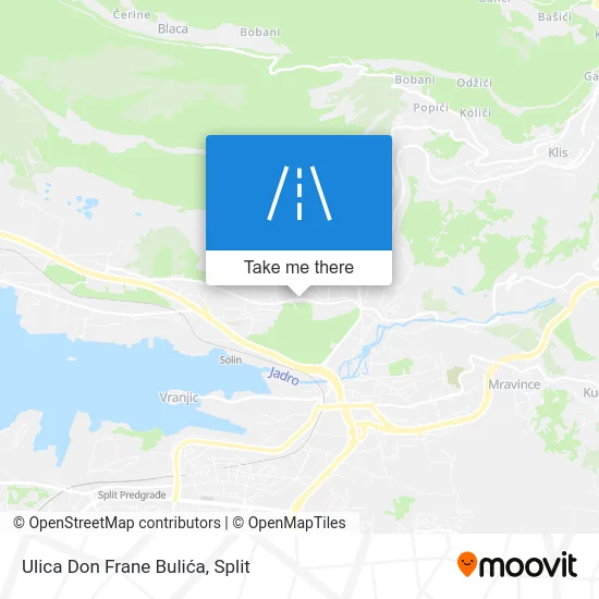 Ulica Don Frane Bulića map