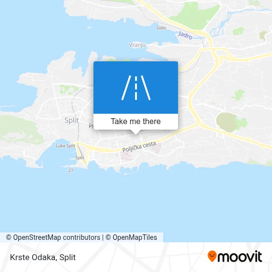 Krste Odaka map