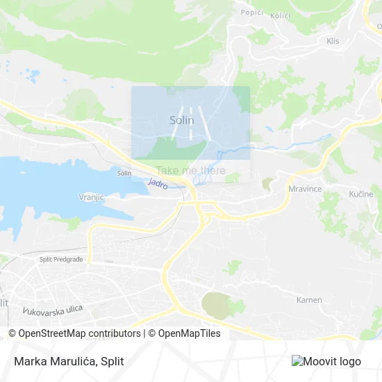 Marka Marulića map