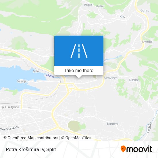 Petra Krešimira IV map