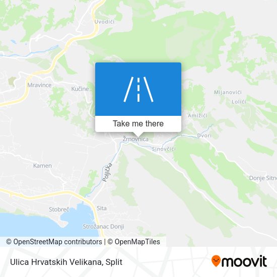 Ulica Hrvatskih Velikana map