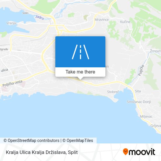 Kralja Ulica Kralja Držislava map