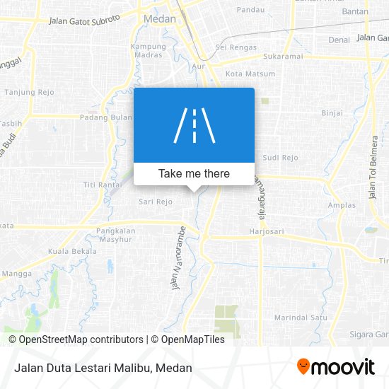 Jalan Duta Lestari Malibu map