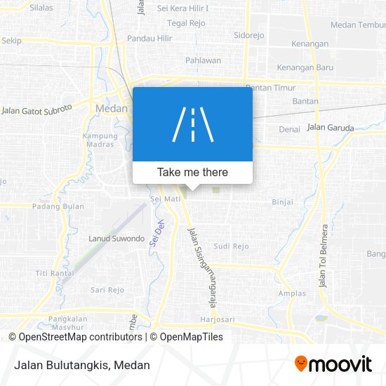 Jalan Bulutangkis map