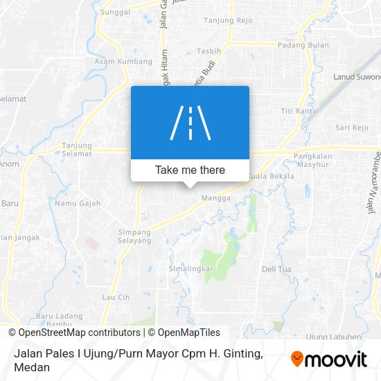 Jalan Pales I Ujung / Purn Mayor Cpm H. Ginting map
