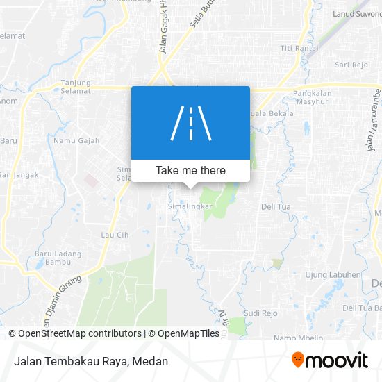 Jalan Tembakau Raya map