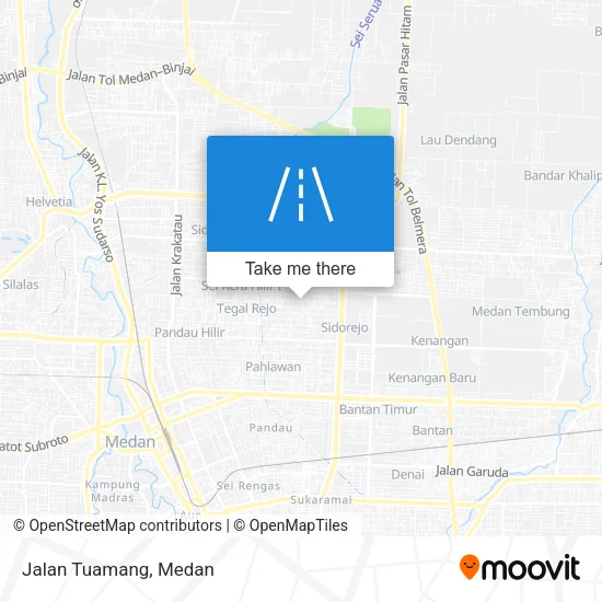 Jalan Tuamang map