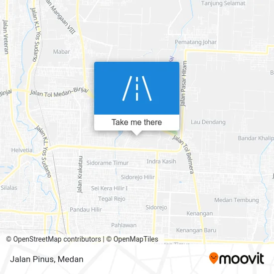 Jalan Pinus map