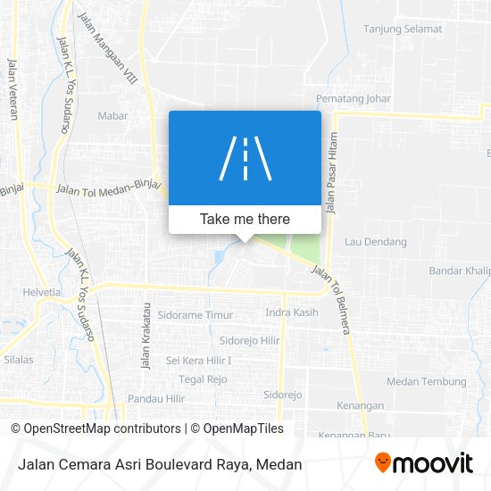 Jalan Cemara Asri Boulevard Raya map