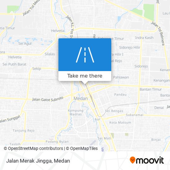 Jalan Merak Jingga map