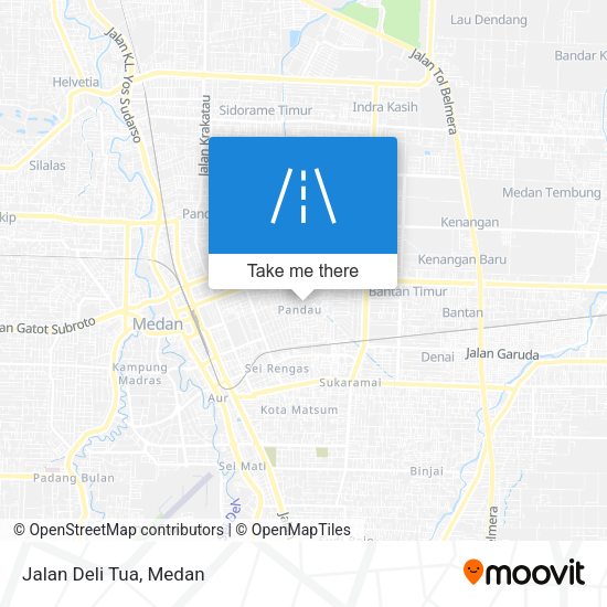 Jalan Deli Tua map