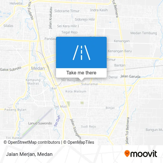 Jalan Merjan map