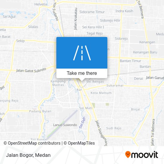 Jalan Bogor map