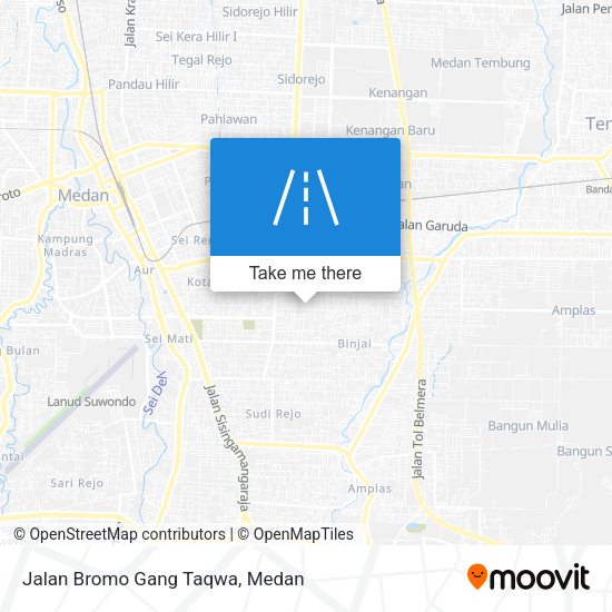 Jalan Bromo Gang Taqwa map