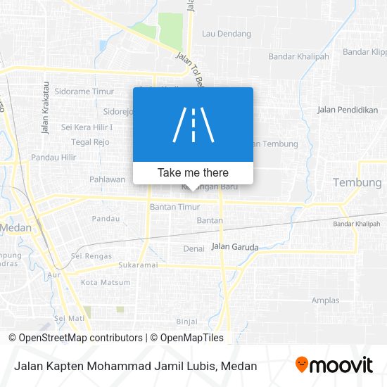 Jalan Kapten Mohammad Jamil Lubis map