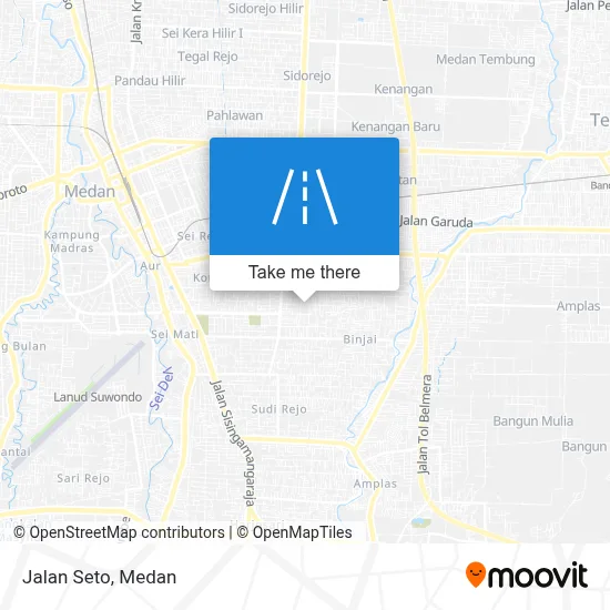 Jalan Seto map