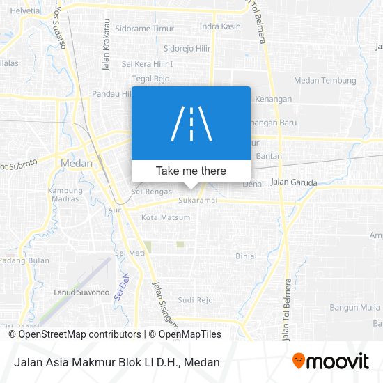 Jalan Asia Makmur Blok Ll D.H. map
