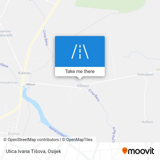 Ulica Ivana Tišova map