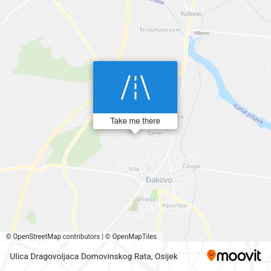 Ulica Dragovoljaca Domovinskog Rata map