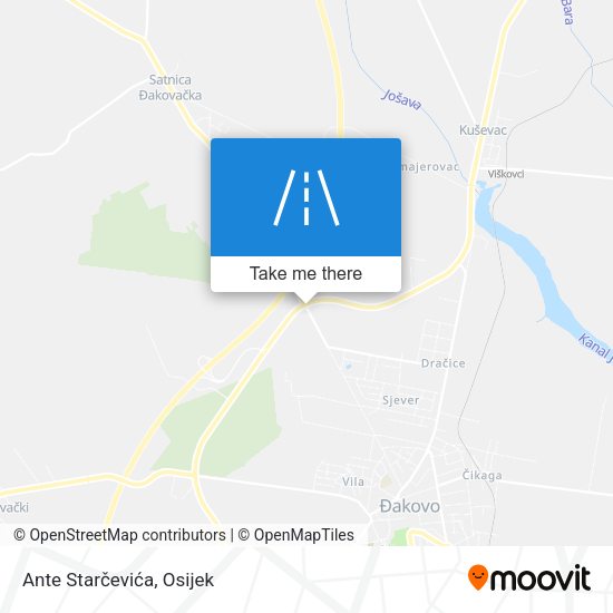 Ante Starčevića map