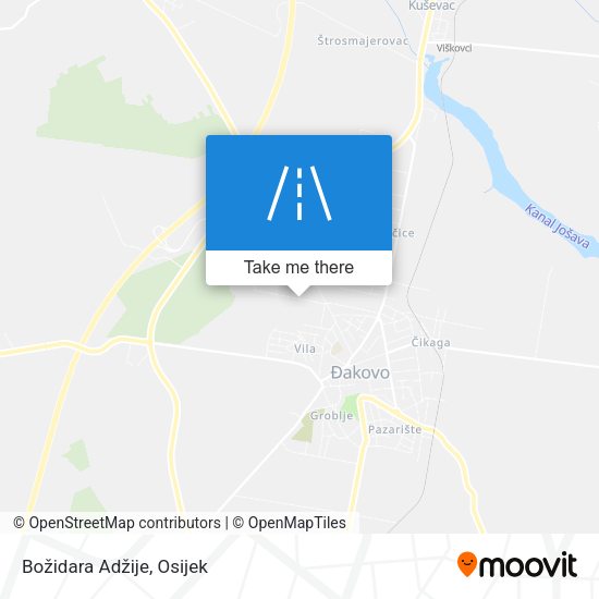 Božidara Adžije map