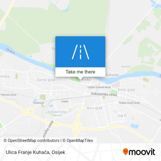 Ulica Franje Kuhača map