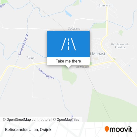 Belišćanska Ulica map