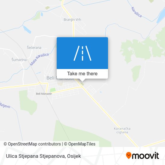 Ulica Stjepana Stjepanova map