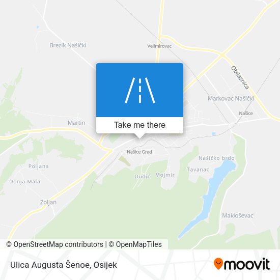 Ulica Augusta Šenoe map