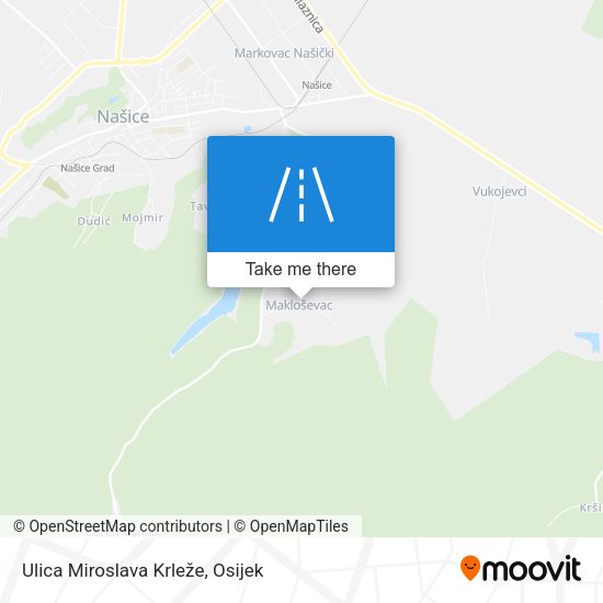 Ulica Miroslava Krleže map