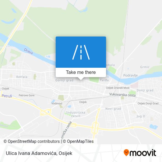 Ulica Ivana Adamovića map